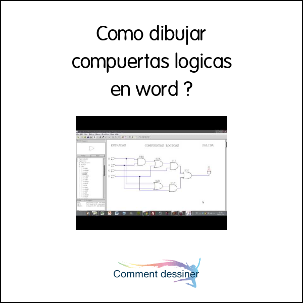 Como dibujar compuertas logicas en word